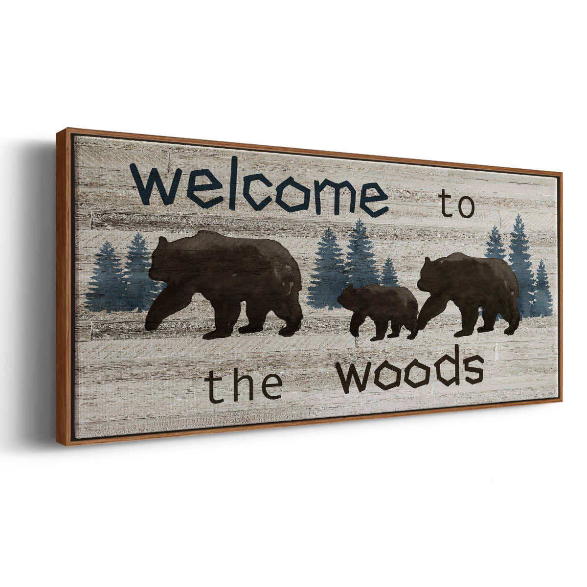 Bears Welcome - Floater Framed Canvas Print