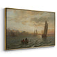 View from the Oslofjord, 1866 - Floater Framed Canvas Print