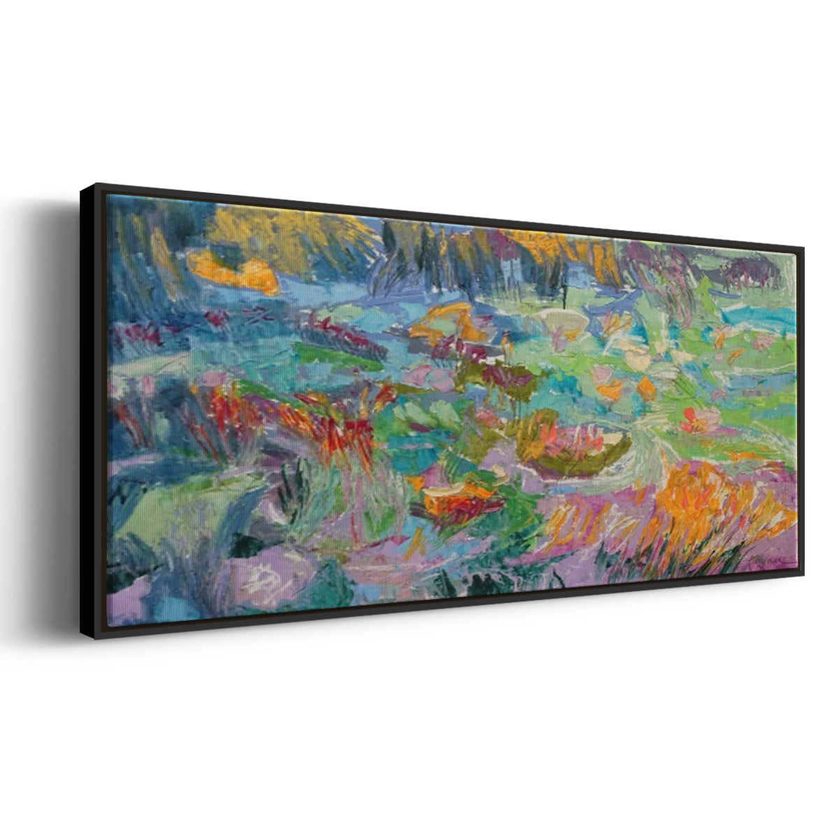 Morning Prayer - Floater Framed Canvas Print