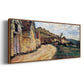 The Road in Giverny, 1885 - Floater Framed Canvas Print