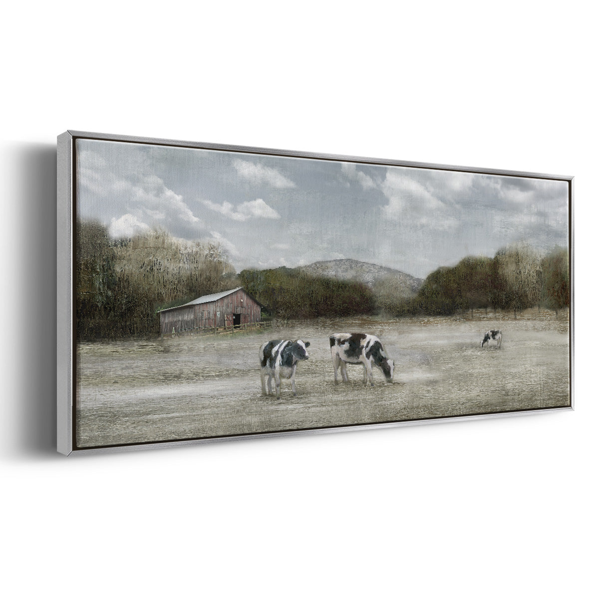 Country Satisfaction - Floater Framed Canvas Print