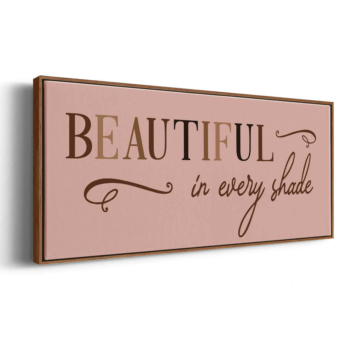 Every Shade - Floater Framed Canvas Print