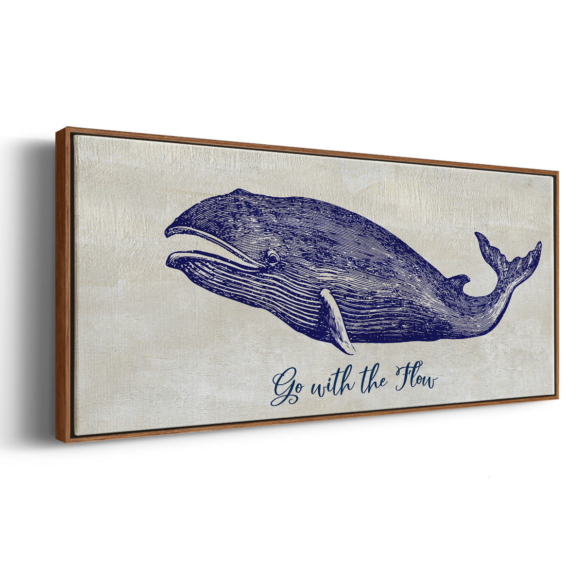 Go with the Flow - Floater Framed Canvas Print