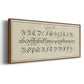 Manuscript Sampler III - Floater Framed Canvas Print