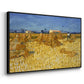 Wheat Field with Sheaves (Harvest in Provence), 1888 - Floater Framed Canvas Print