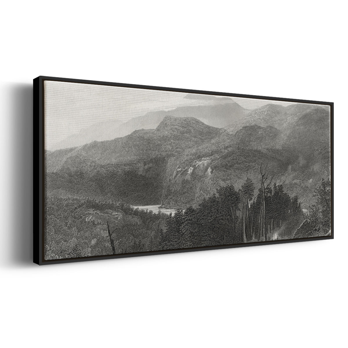 The Smoky Mountains - Floater Framed Canvas Print