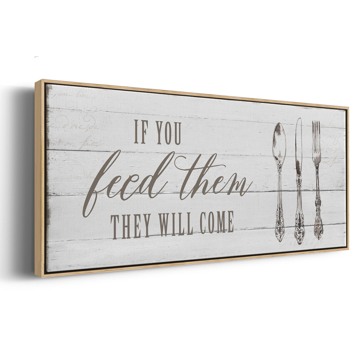 If You Feed Them - Floater Framed Canvas Print