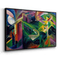 Deer in a Monastery Garden, 1912 - Floater Framed Canvas Print