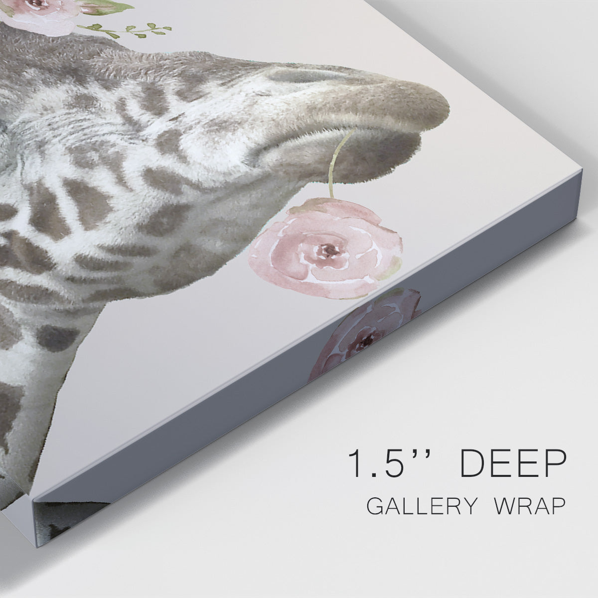 Peek A Boo Giraffe II Premium Gallery Wrapped Canvas - Ready to Hang