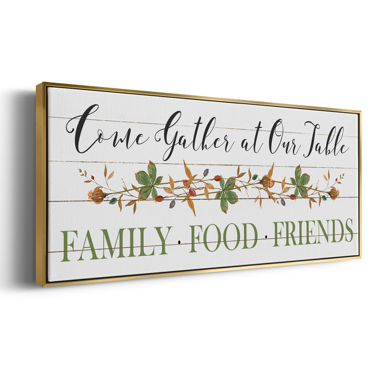 Feeding Friends I - Floater Framed Canvas Print