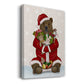 Christmas Christmas Present Bear Hug - Gallery Wrapped Canvas