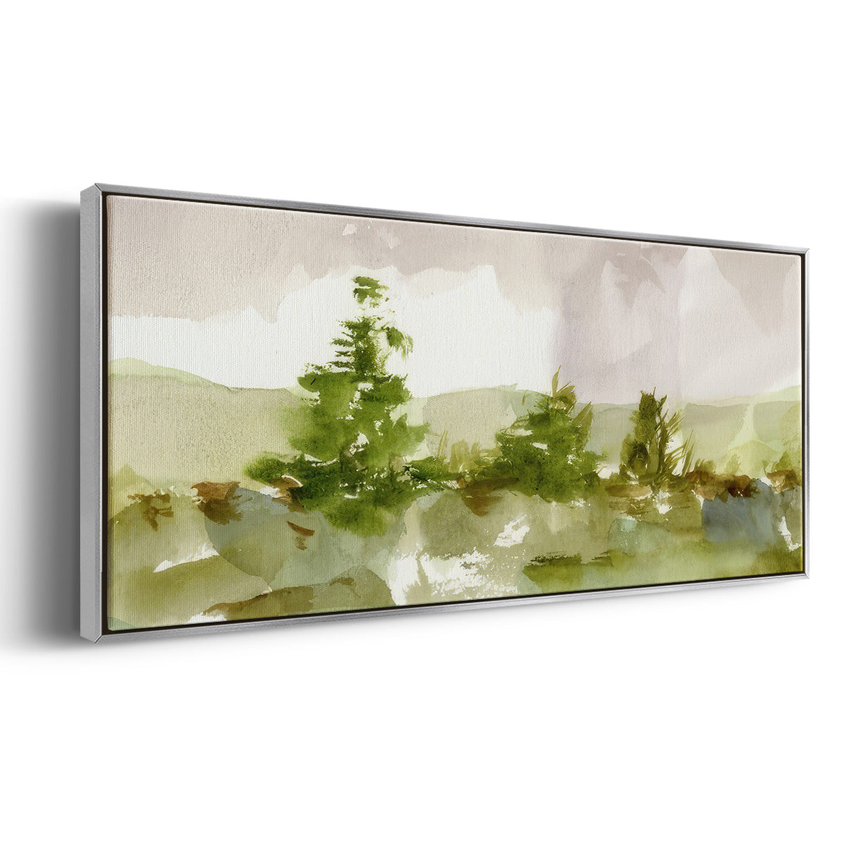 Morning Retreat I - Floater Framed Canvas Print