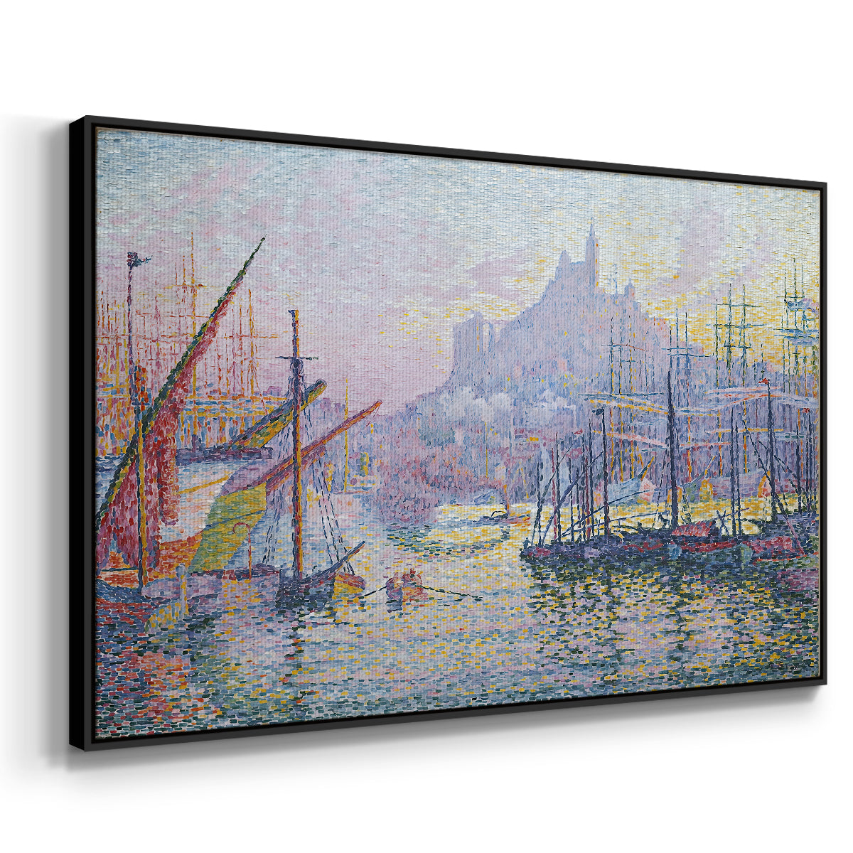 The Port of Marseille, 1905 - Floater Framed Canvas Print