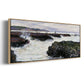 The Rocks at Pourville, Low Tide, 1882 - Floater Framed Canvas Print