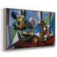 Still Life with Bull's Skull, 1939 - Floater Framed Canvas Print