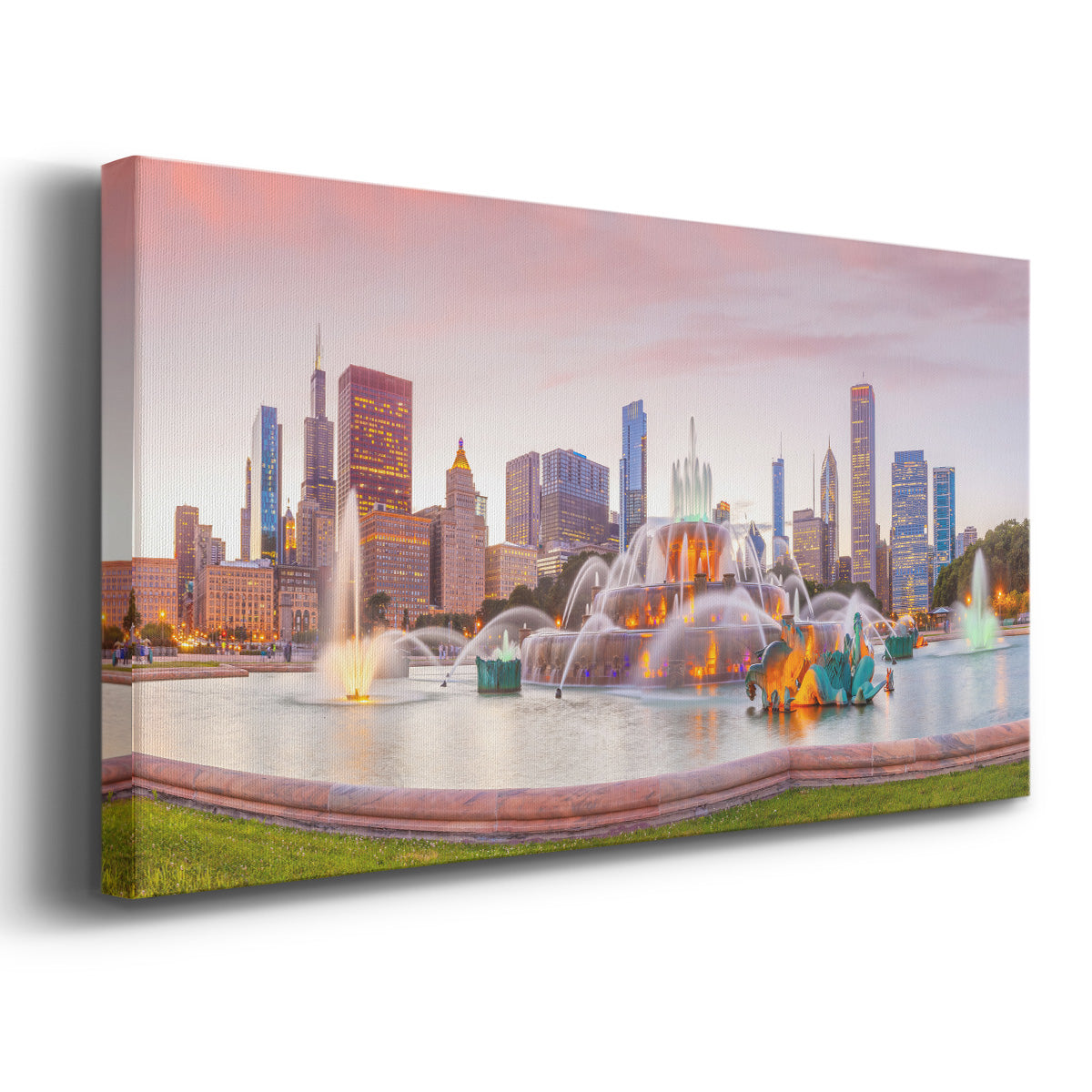 Buckingham Fountain I - Gallery Wrapped Canvas