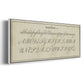 Manuscript Sampler IV - Floater Framed Canvas Print