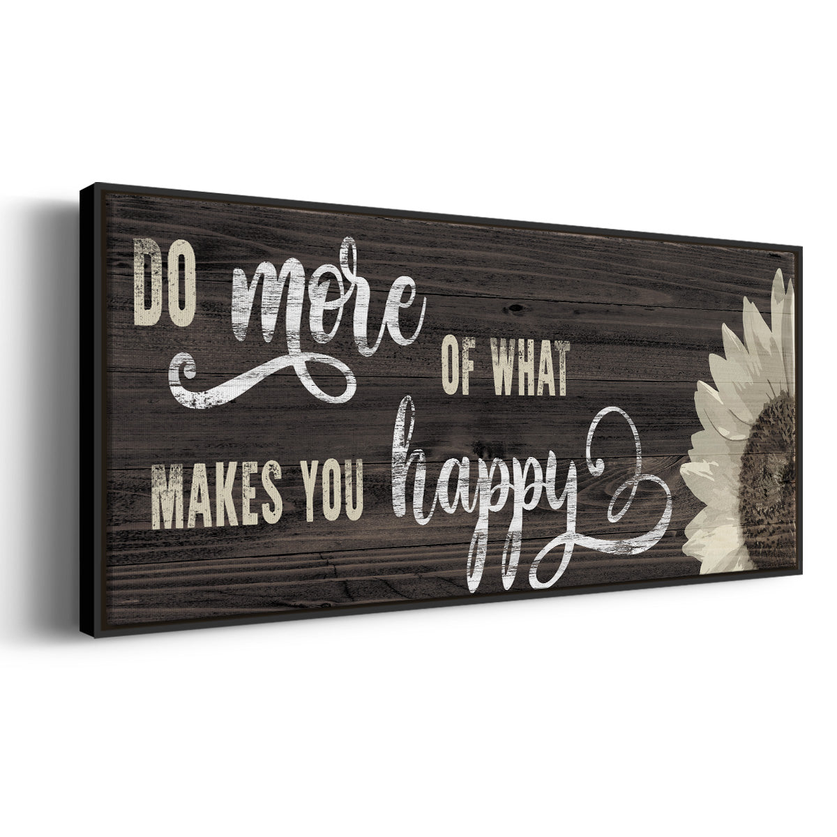 Makes You Happy - Floater Framed Canvas Print