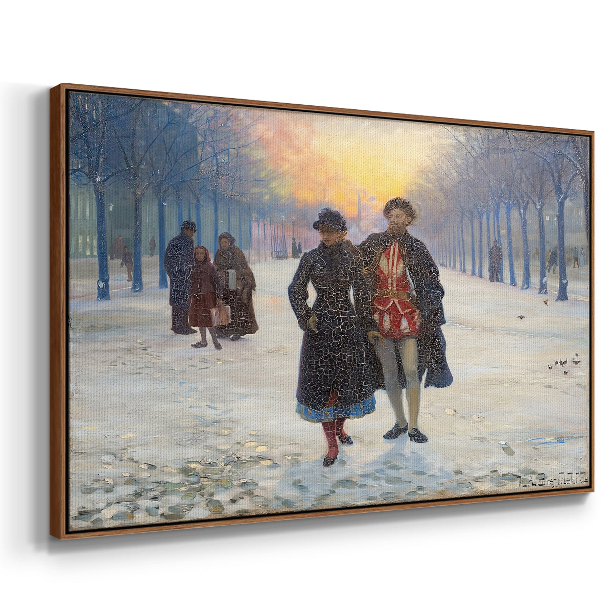 Morning after the Carnival, 1884 - Floater Framed Canvas Print