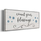 Count Blessings - Floater Framed Canvas Print