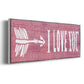 I Love You - Floater Framed Canvas Print
