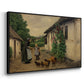 Visit to Grandmother, 1914 - Floater Framed Canvas Print