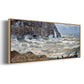 The Manneport, Étretat, Rough Sea, 1883 - Floater Framed Canvas Print