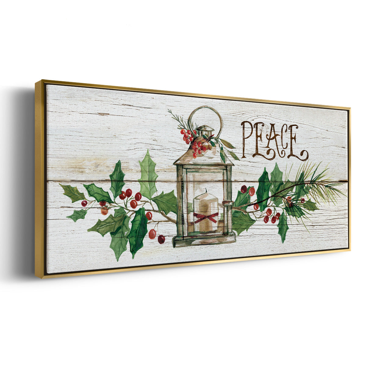 Rustic Peace - Floater Framed Canvas Print