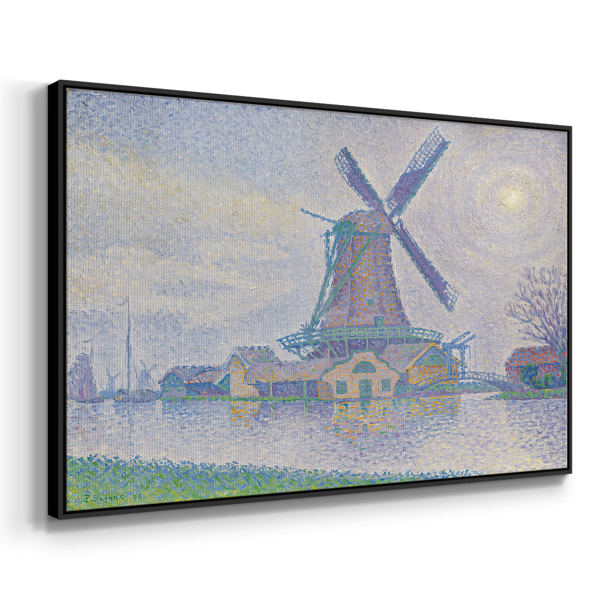 Mill of Edam (Moulin d'Edam), 1896 - Floater Framed Canvas Print
