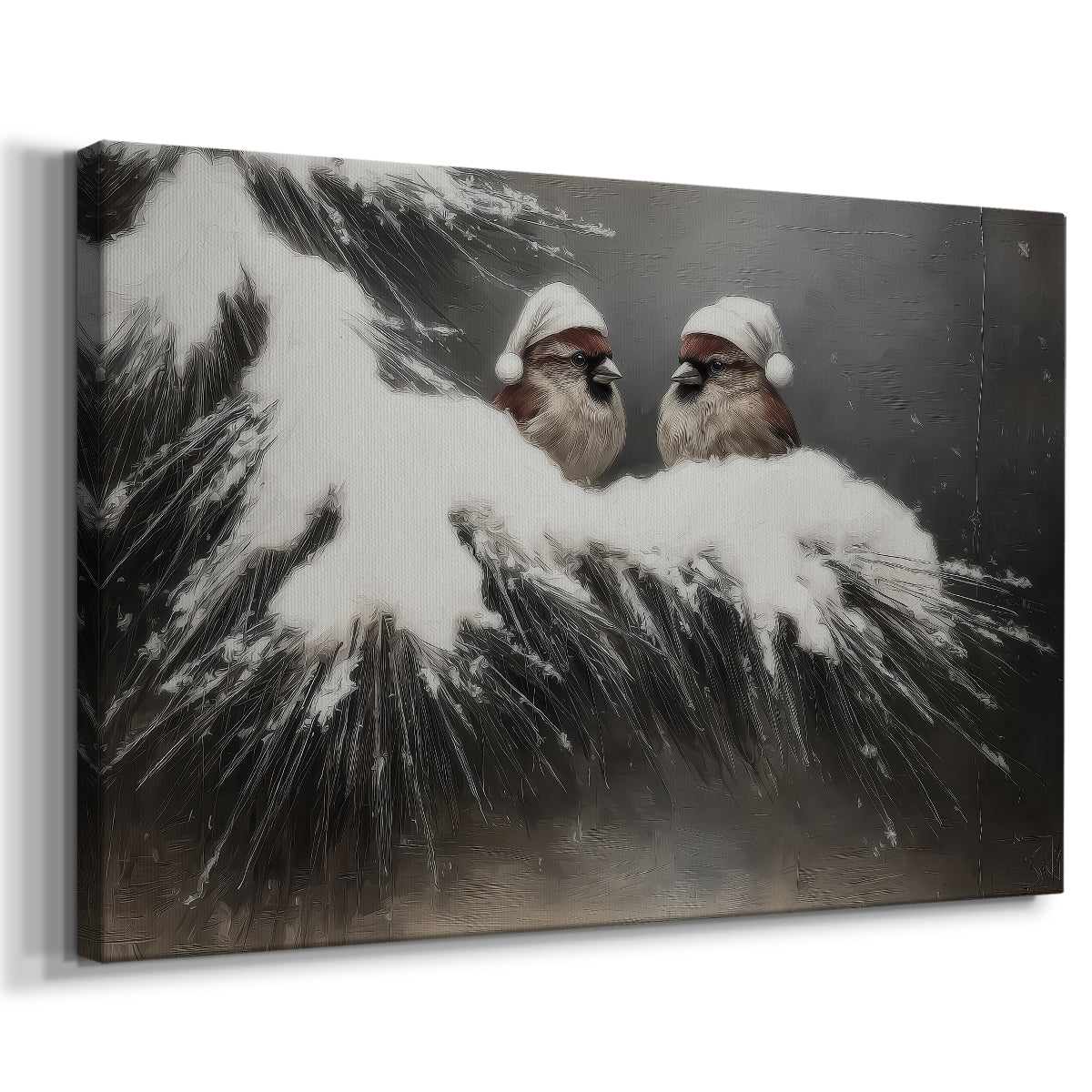 Dawn of Soft Linen Sleigh - Canvas Art Print