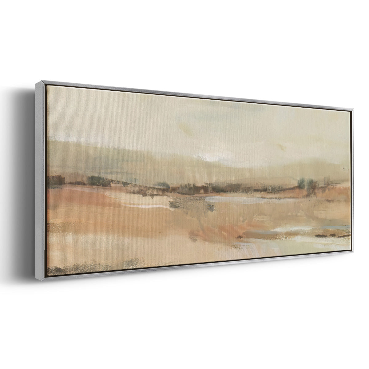 Earth Tone Landscape I - Floater Framed Canvas Print