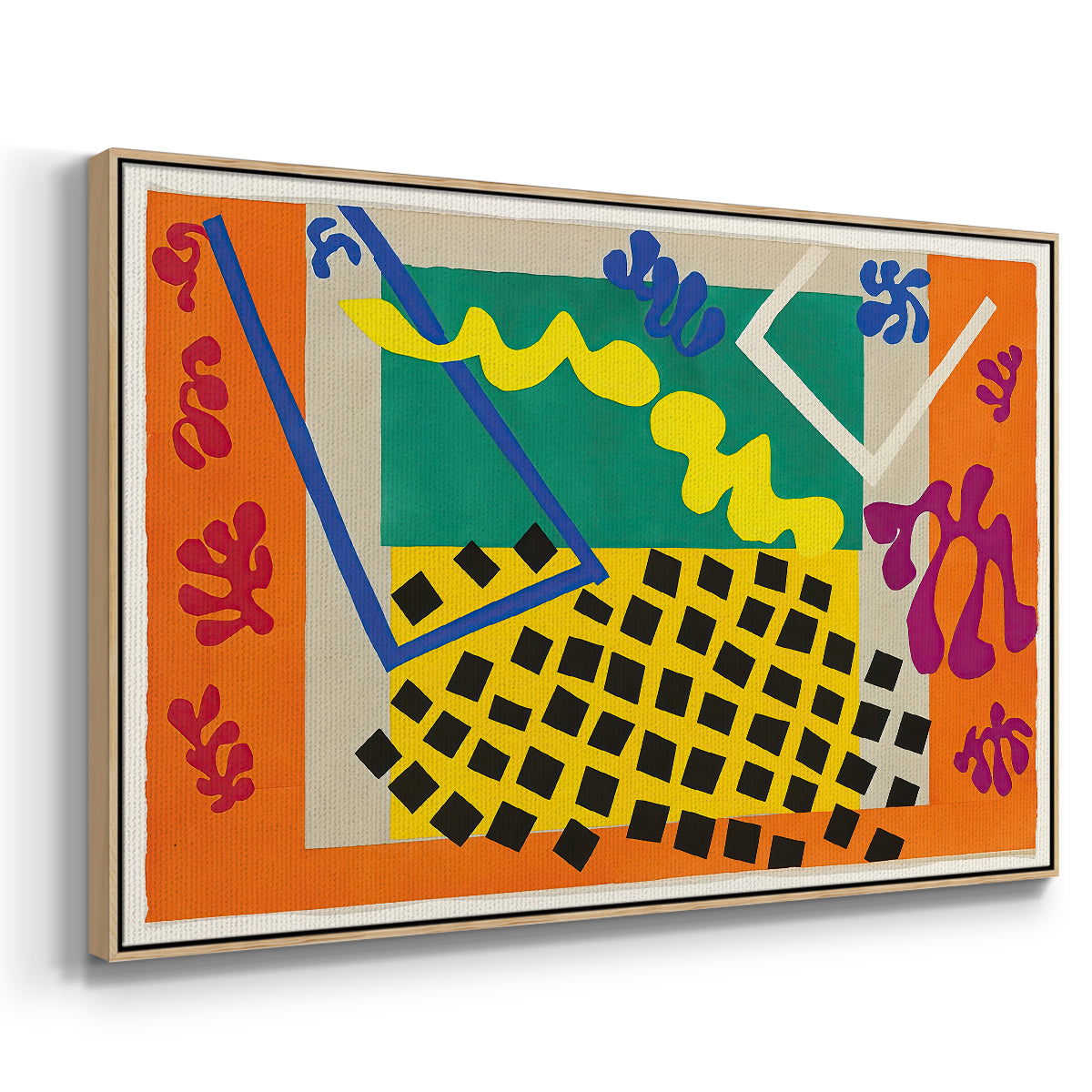 The Codomas (Les codomas), from Jazz, 1947 - Floater Framed Canvas Print