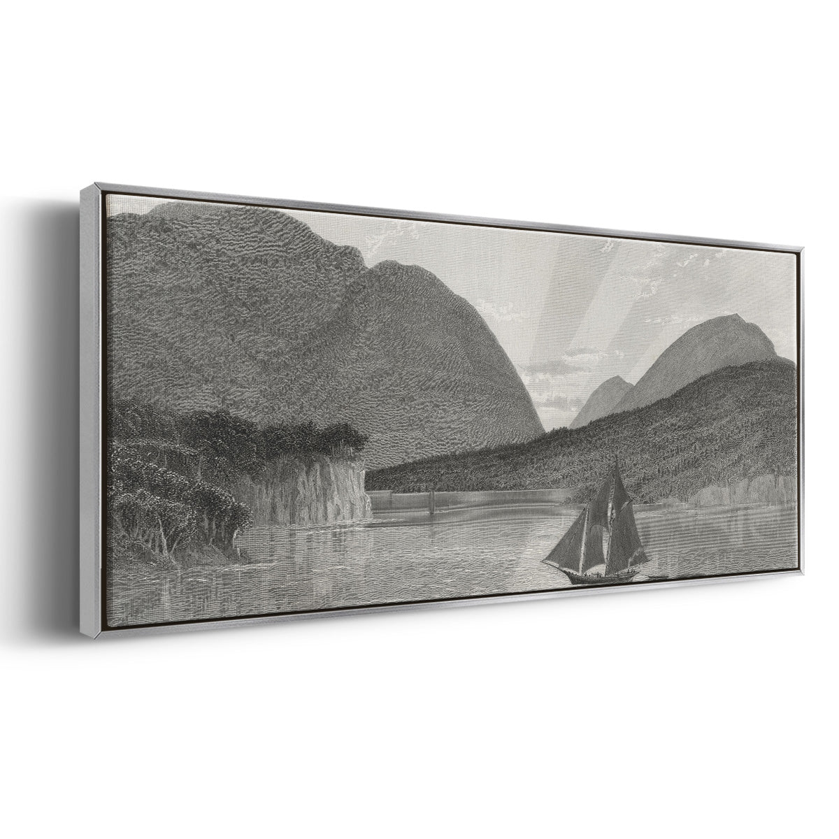 Mount Desert, Coast of Maine - Floater Framed Canvas Print