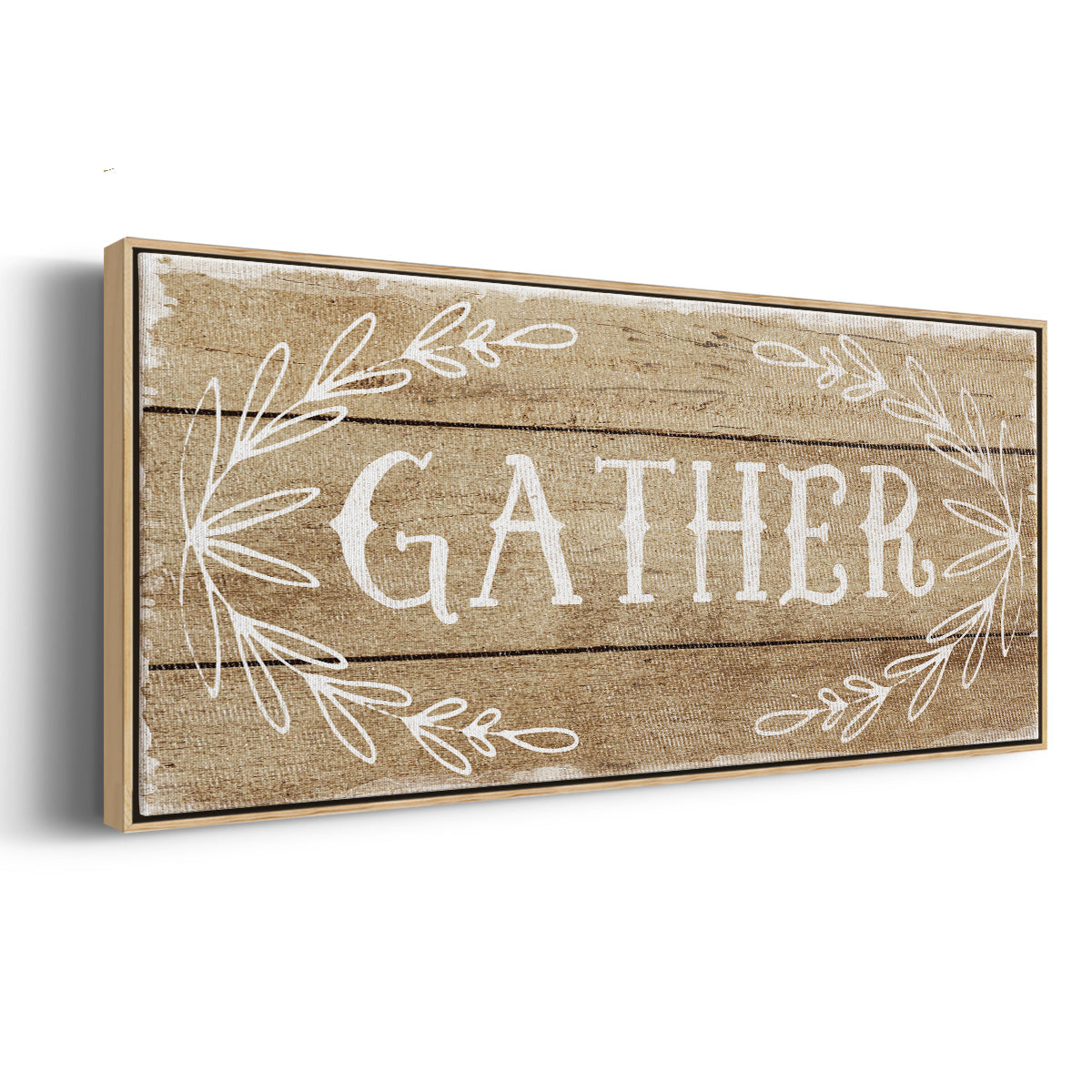 Gather - Floater Framed Canvas Print