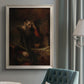 Classical religious portrait of Paul the Apostle by Rembrandt van Rijn in an {frame_style_descriptor} displayed in a neutral interior setting.