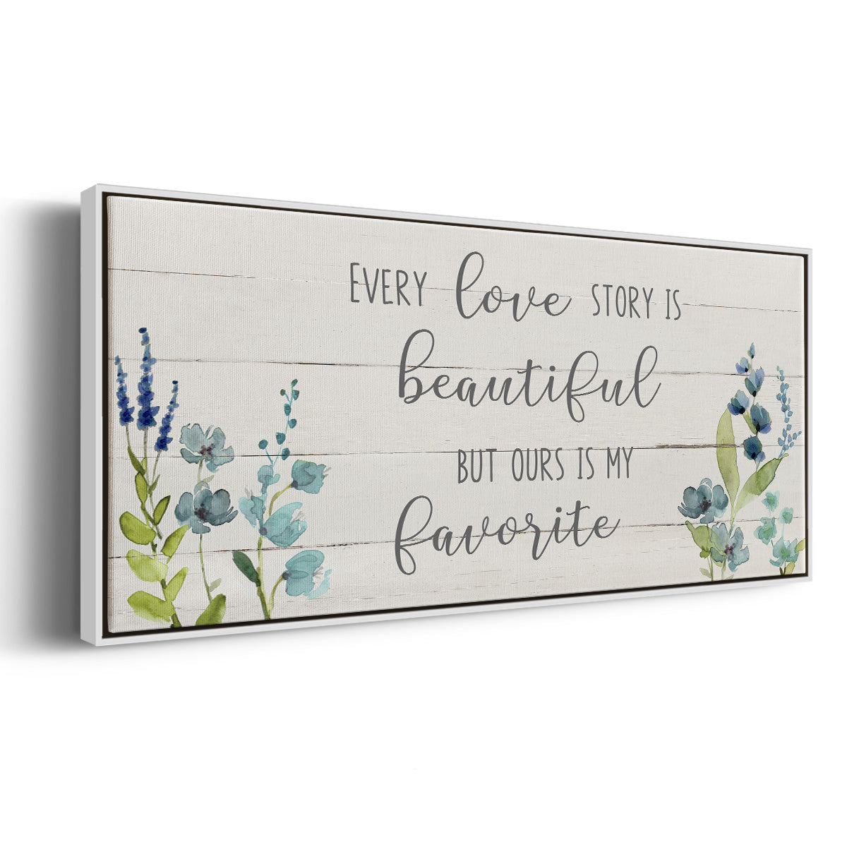 Love Story - Floater Framed Canvas Print