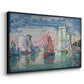 Entrance to the Port of La Rochelle, 1921 - Floater Framed Canvas Print