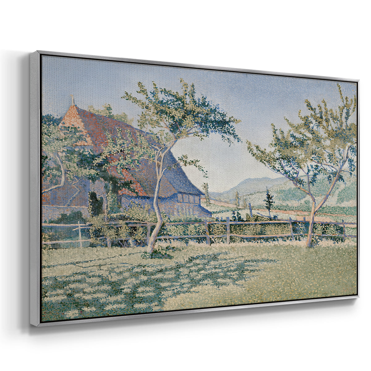 Comblat-le-Château, the Meadow, Opus 161, 1887 - Floater Framed Canvas Print