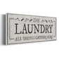 Laundry Gathers - Floater Framed Canvas Print