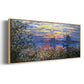 Sunset on the Seine - Floater Framed Canvas Print