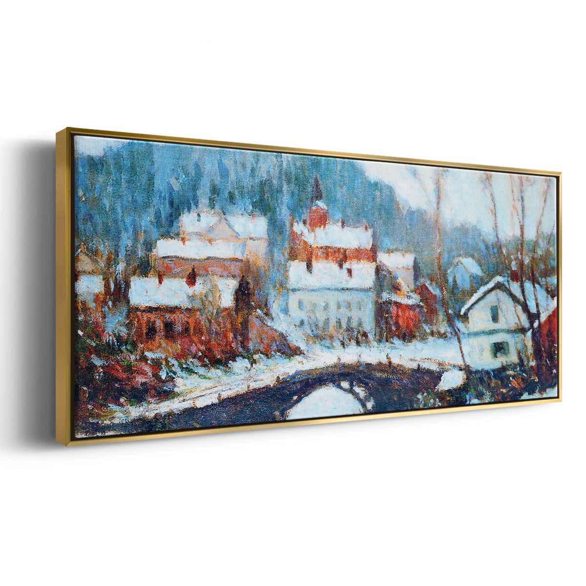 Sandviken, Norway 2, 1895 - Floater Framed Canvas Print