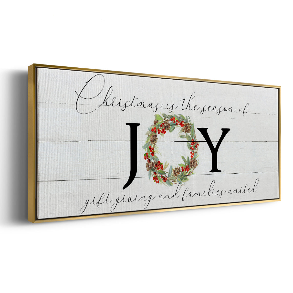 Season of Joy - Floater Framed Canvas Print