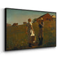 A Temperance Meeting, 1874 - Floater Framed Canvas Print