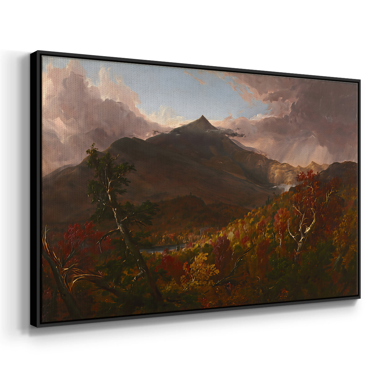 View of Schroon Mountain, Essex County, New York, After a Storm, 1838 - Floater Framed Canvas Print