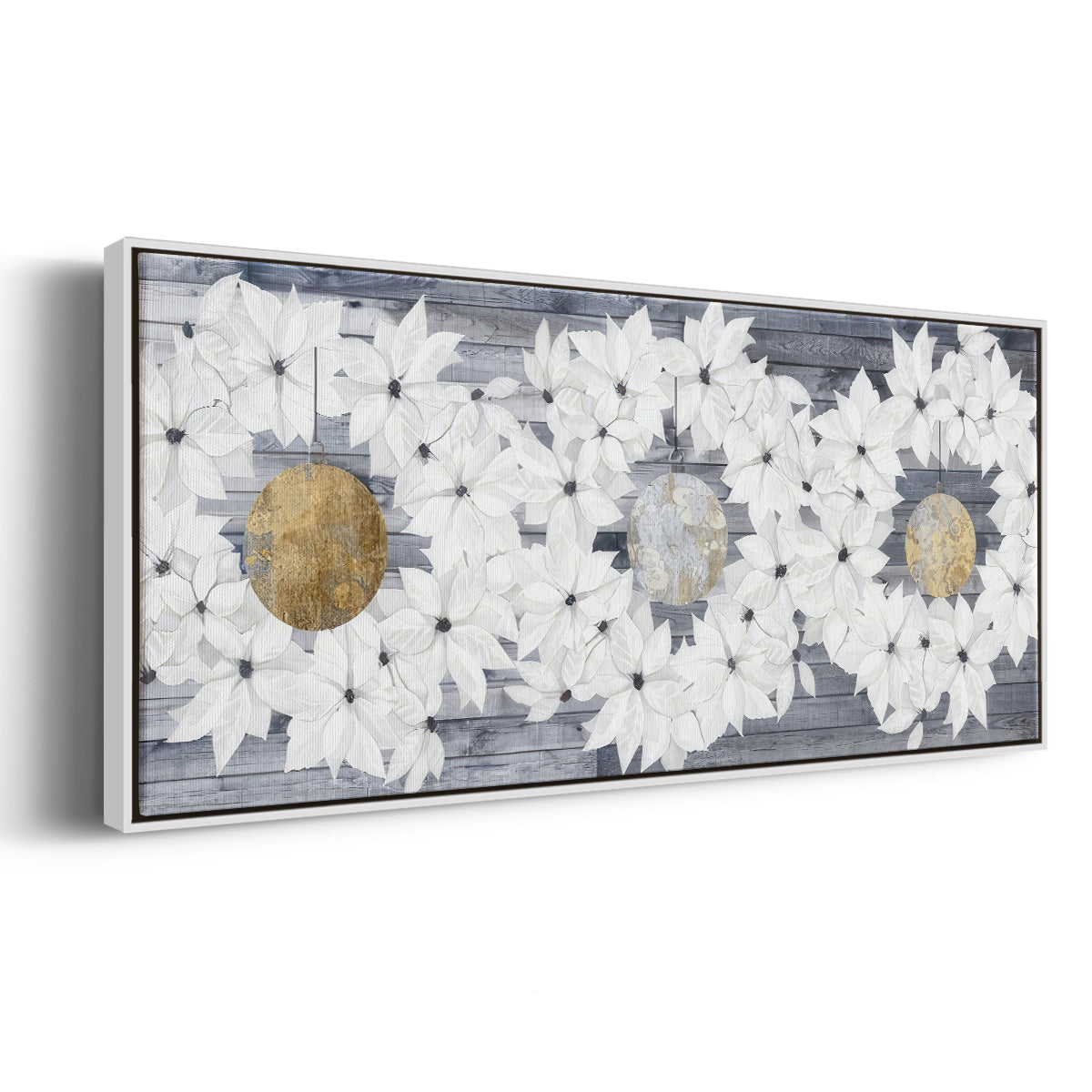 Sophisticated Christmas Collection H - Floater Framed Canvas Print