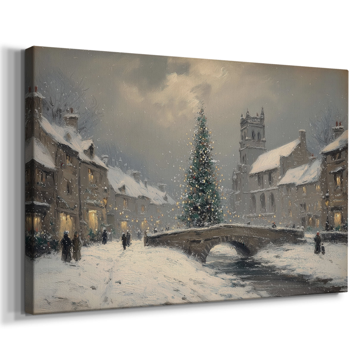 Midnight of Pale Winter Midwinter - Canvas Art Print