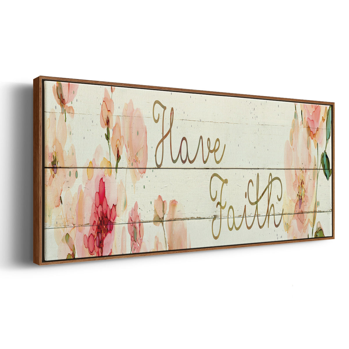 Have Faith - Floater Framed Canvas Print