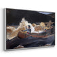 Shooting the Rapids, Saguenay River, 1905-1910 - Floater Framed Canvas Print