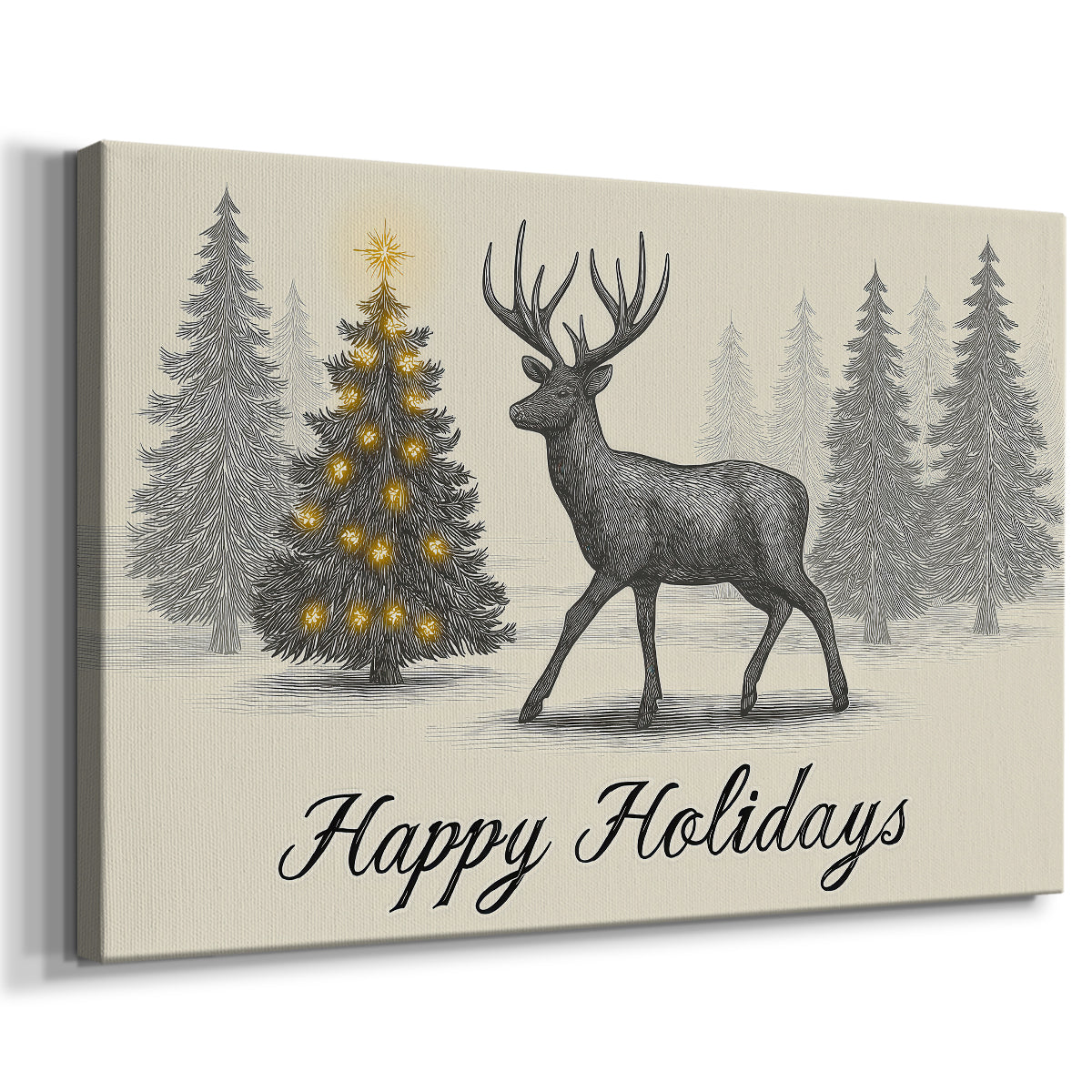 Silver Dusk Carol - Canvas Art Print