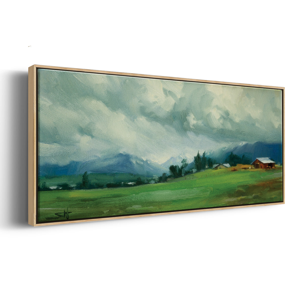 Wallowa Valley - Floater Framed Canvas Print